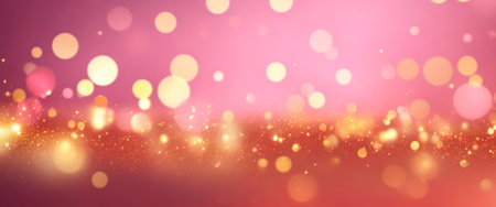 Pink glitter abstract background banner. AI Generativeの素材