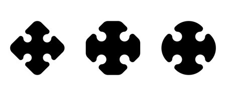 icon set of Greek Christian Cross. Vector illustrationのイラスト素材
