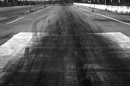 Track competition, detail of a section of a road in competitionの写真素材