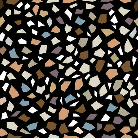 terrazzo seamless pattern in vectorのイラスト素材
