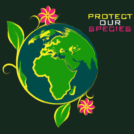 22 April,Happy Earth day illustration in vector fileのイラスト素材