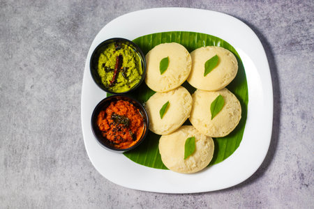 Rava Puri or Semolina Puri served with green chutney