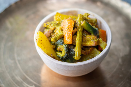 Bengali traditional dish "Shukto". Selective focus.の写真素材