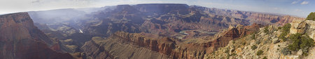 Panoramic view of Grand Canyon National Park from Grand View Point in Arizona, USAの写真素材
