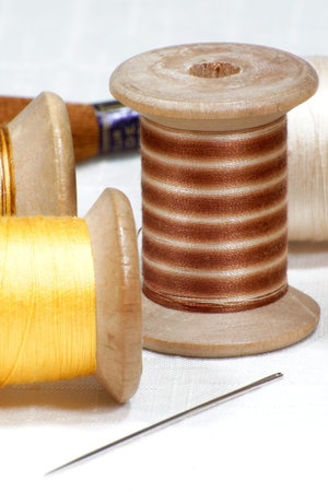 Spools and cotton threads for embroidery