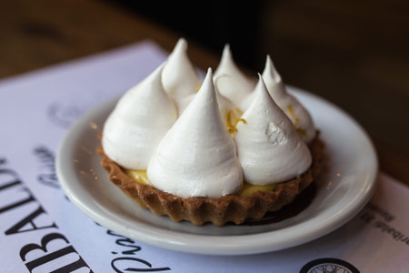 lemon pie with toasted chantilly cream peaks