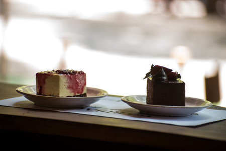individual portions of cake from a pastry shop