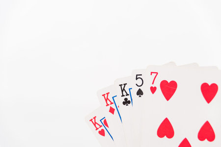 card cards of different colors in fan