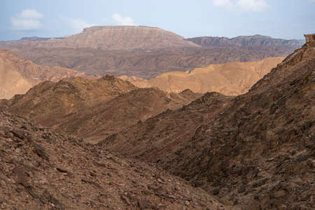 Mars like Landscape, Shlomo mountain, Eilat Israelの写真素材