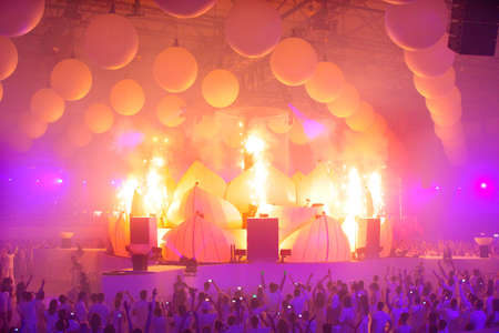 KIEV, UKRAINE - MAY 5  Sensation Innerspace show  ID T  at the NEC on May 5, 2012 in Kiev, Ukraineのeditorial素材