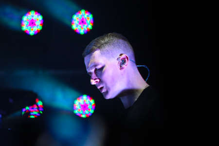 MINSK, BELARUS - JULY 2  Group HURTS performs on MOST Festival 2013 July 2, 2013 in Minsk, Belarusのeditorial素材