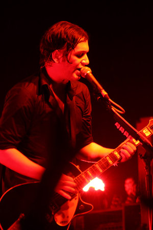 MINSK, BELARUS - SEPT 22  Rock band Placebo and Brian Molko in concert at the Sport Palace on...