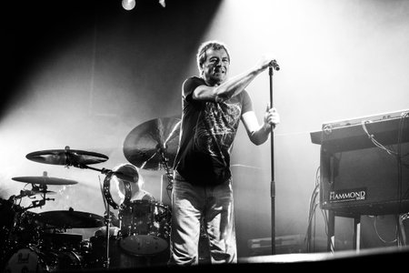 MINSK, BELARUS - MARCH 27, 2011  The famous rock band Deep Purple performs on stage during thier...