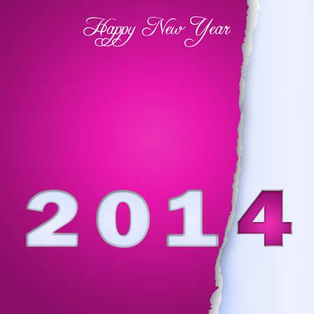 New Year design on scraps of purple paper-1の写真素材