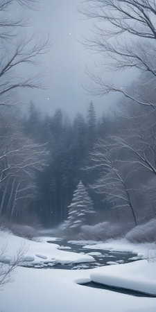 Winter forestの素材