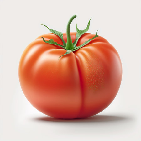 Tomato isolated on white background. Vector illustration. Eps 10.の素材