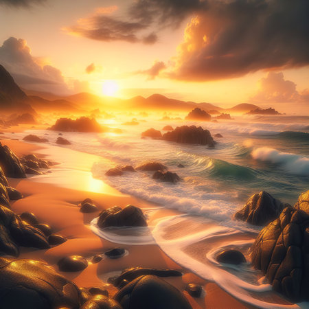 Beautiful seascape. Composition of nature. Beautiful nature background.の素材