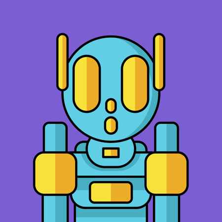 robot flat icon design, vector illustration eps10 graphic.のイラスト素材