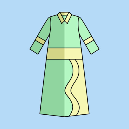 Illustration of traditional indian dress. Vector illustration in flat styleのイラスト素材