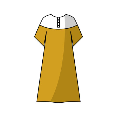 Woman dress icon. Cloth fashion style and wear theme. Isolated design. Vector illustrationのイラスト素材