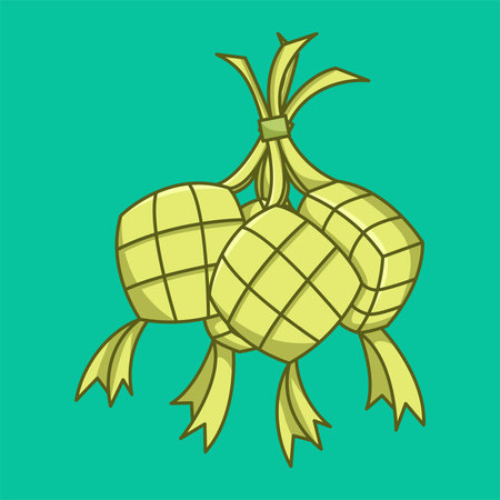 Rice dumpling. Vector illustration of rice dumpling.のイラスト素材