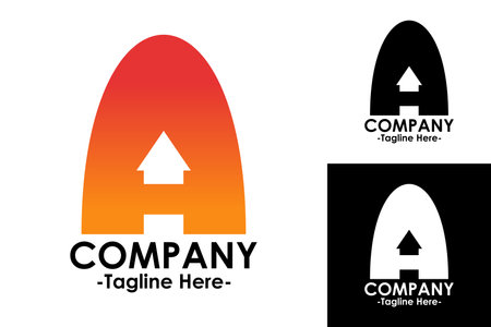 company logo icon element template real estate house realty property property propertyのイラスト素材