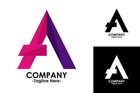Letter A logo icon design template elements. Can be used for corporate identity, business card, and other.のイラスト素材