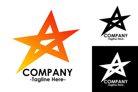 Star logo design template. Star icon vector. Star icon vector.のイラスト素材