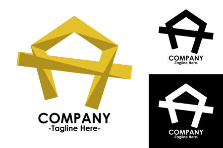 company logo icon element template letter k real estate house realty propertyのイラスト素材