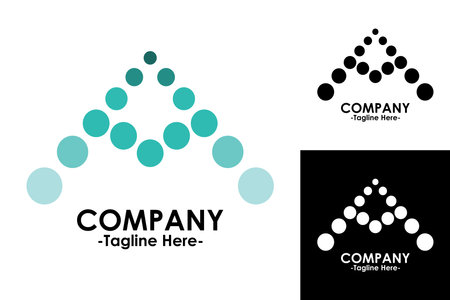 company logo icon element template letter A dot business corporate vector icon designのイラスト素材