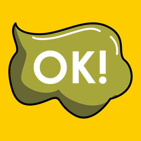 ok icon design, vector illustration eps10 graphicのイラスト素材