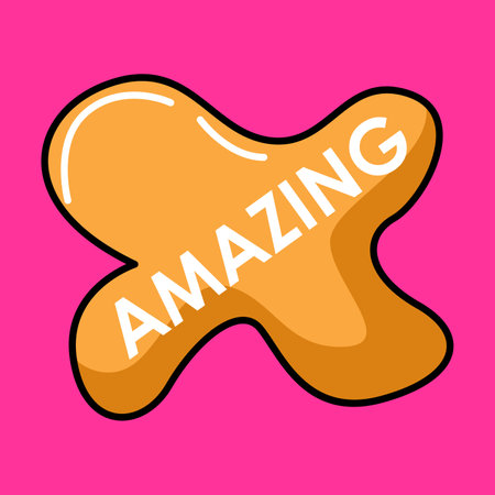 Orange gingerbread cookie on pink background. Vector illustration for your design.のイラスト素材