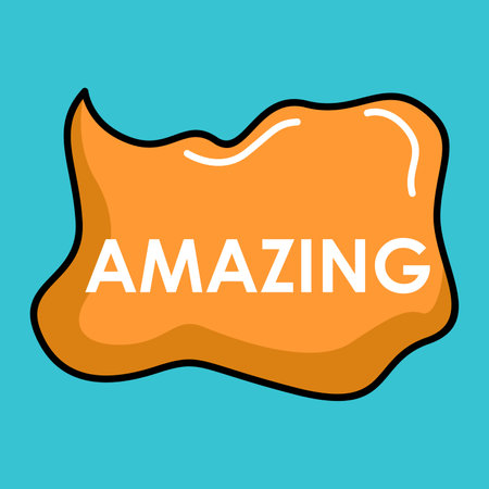 Amazig sign. Vector illustration in flat design on blue background.のイラスト素材
