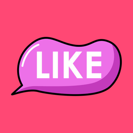 Like icon. Sticker for social media content. Vector illustration.のイラスト素材