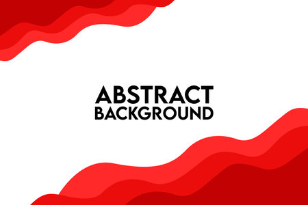 Abstract red wave background. Vector illustration for banner, poster, flyer.のイラスト素材