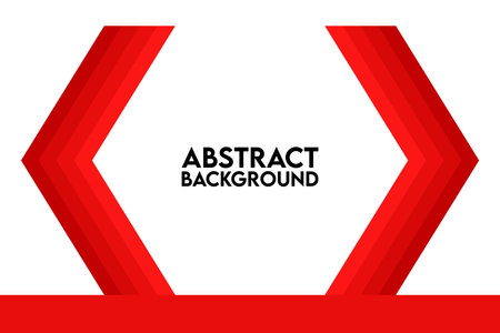 Abstract background with red hexagons. Vector illustration. Eps 10.のイラスト素材