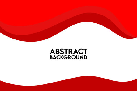 Abstract background with red wave. Vector illustration for your graphic design.のイラスト素材