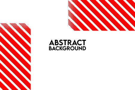 Abstract geometric background in red and white colors. Vector illustration for your designのイラスト素材