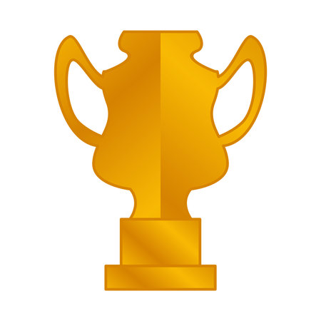 Elegant gold color championship trophyのイラスト素材