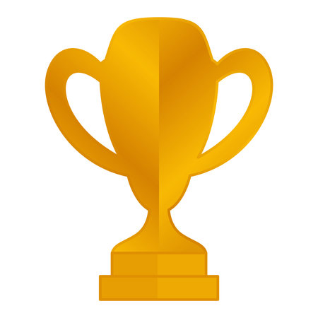 Elegant gold color championship trophyのイラスト素材