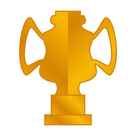 Elegant gold color championship trophyのイラスト素材
