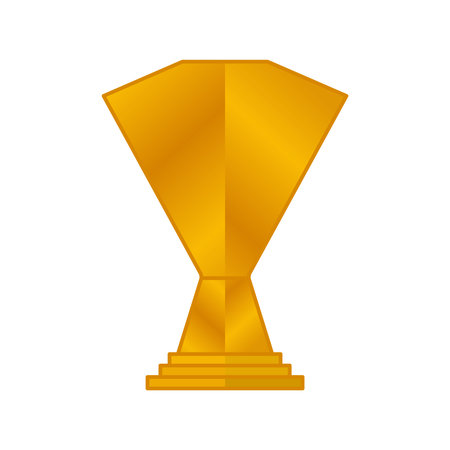 Elegant gold color championship trophyのイラスト素材