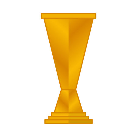 Elegant gold color championship trophyのイラスト素材