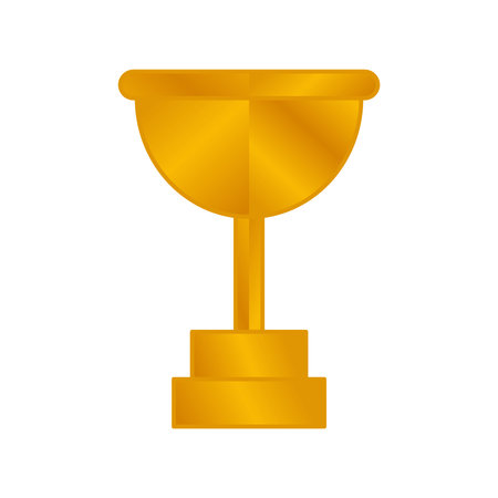 Elegant gold color championship trophyのイラスト素材