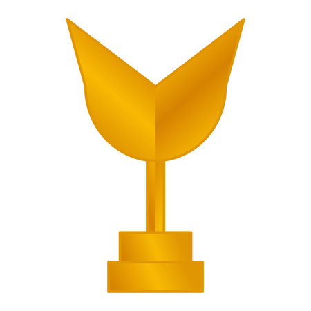 Elegant gold color championship trophyのイラスト素材