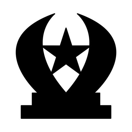 Crown Icon Vector. Flat Black Icon Isolated on White Backgroundのイラスト素材