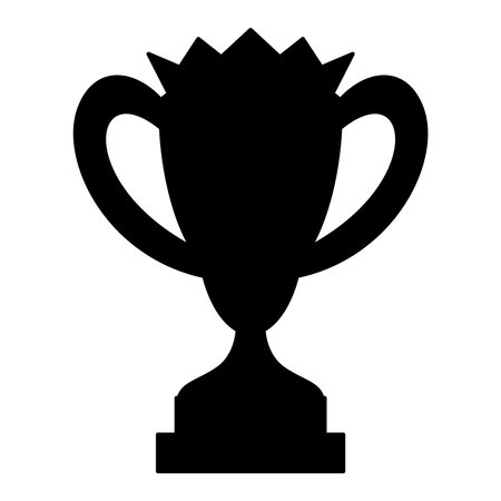 Trophy cup icon. Simple illustration of trophy cup vector icon for webのイラスト素材