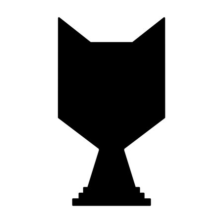 Cup award black simple icon on a white background for web designのイラスト素材