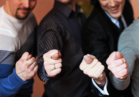 young guys show figsの写真素材