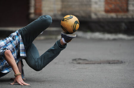 Football freestyleの写真素材